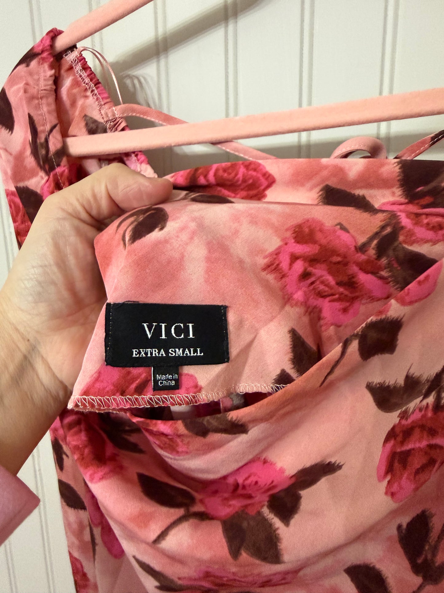 Vici Floral Mini Dress Women’s XS Pink