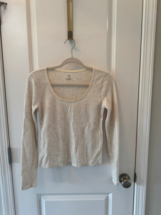 Aerie Scoop Neck Thermal Top Women’s Small