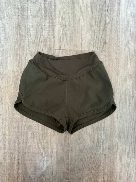 GB Active Shorts Toddler Girls Size 2T Olive Green