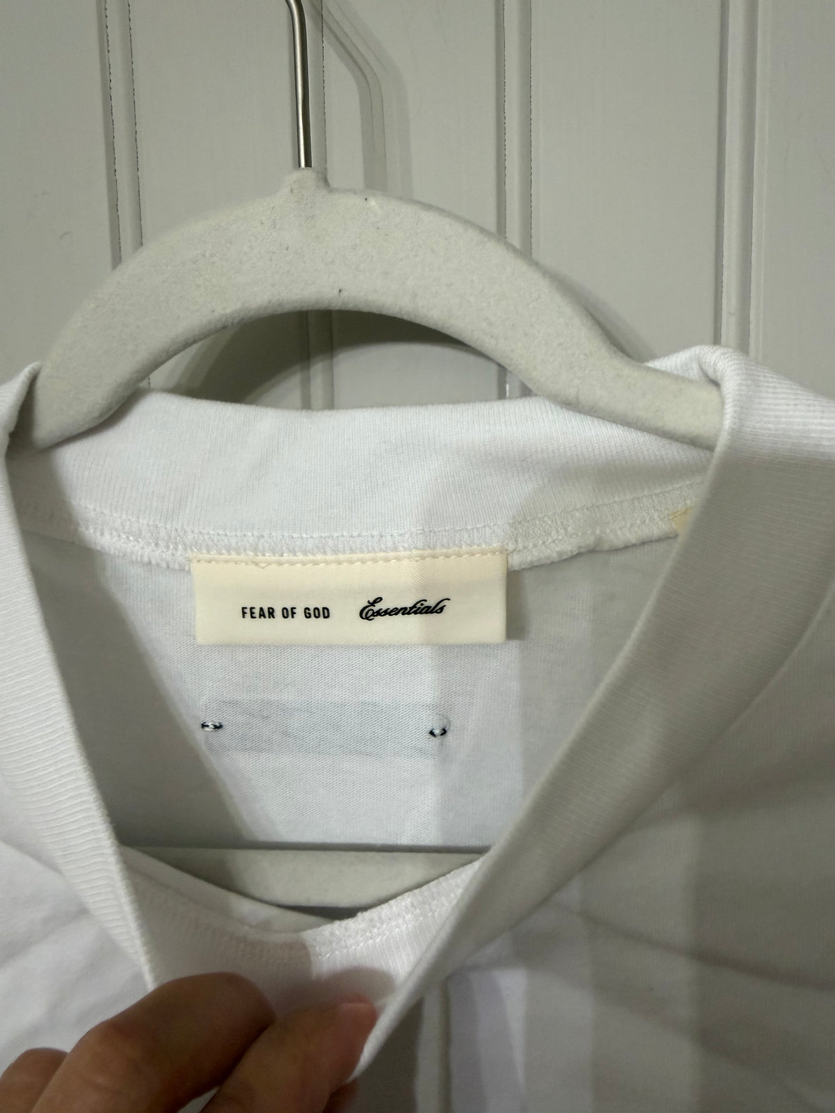 Men’s Essentials White Tee Size Medium