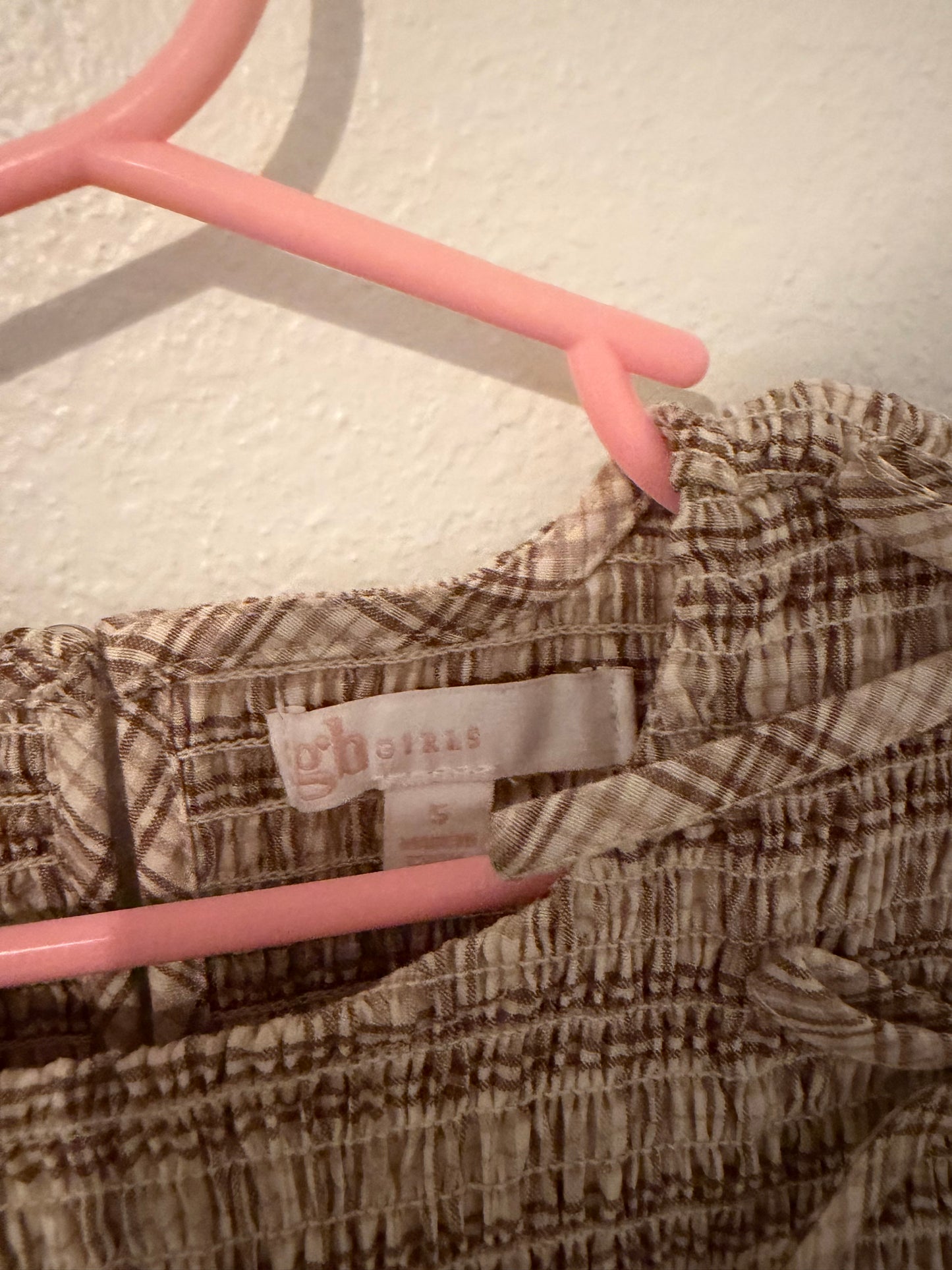 GB Girls Plaid Dress Size 5