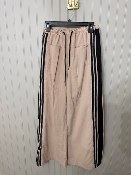 Drawstring Track Pants Side Stripes Women’s Medium Beige