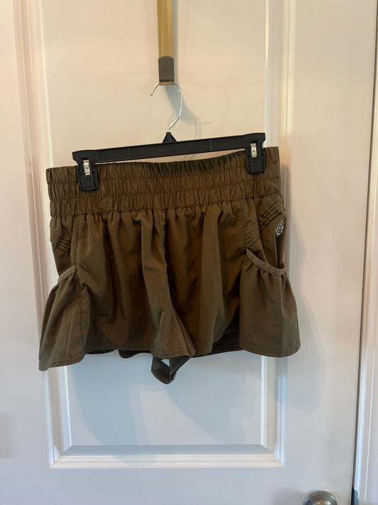 Free People Movement Olive Green Shorts Size Medium