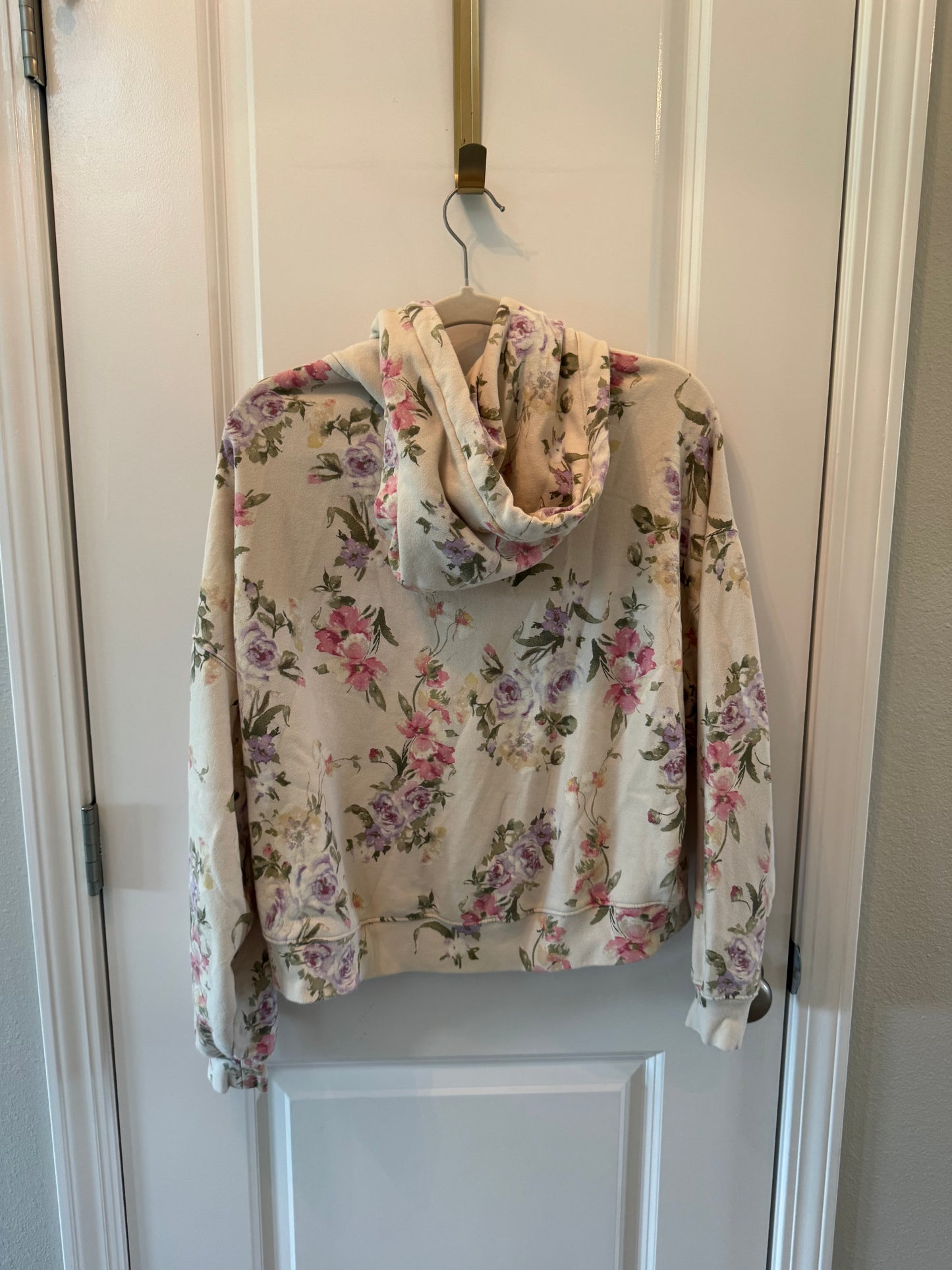 Gap × LoveShackFancy Floral Cropped Logo Hoodie Women’s Small
