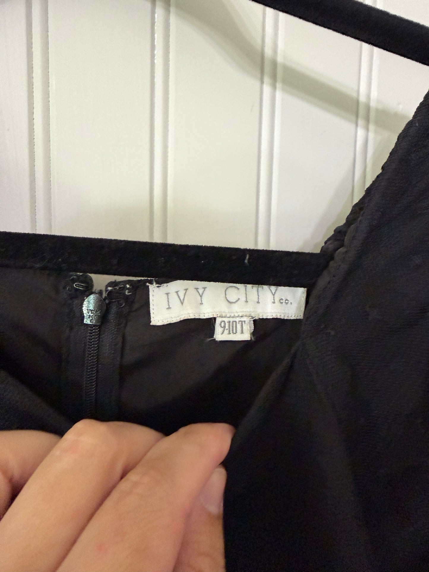 Ivy City Co Tulle Dress Girl’s Size 9-10 Tall Black