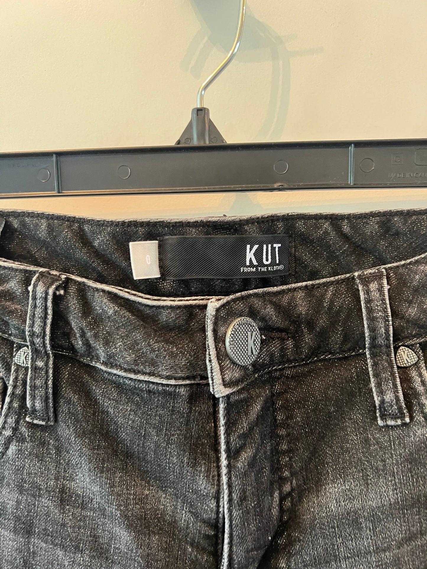 Kut from the Kloth Jeans Women's Size 0 Black