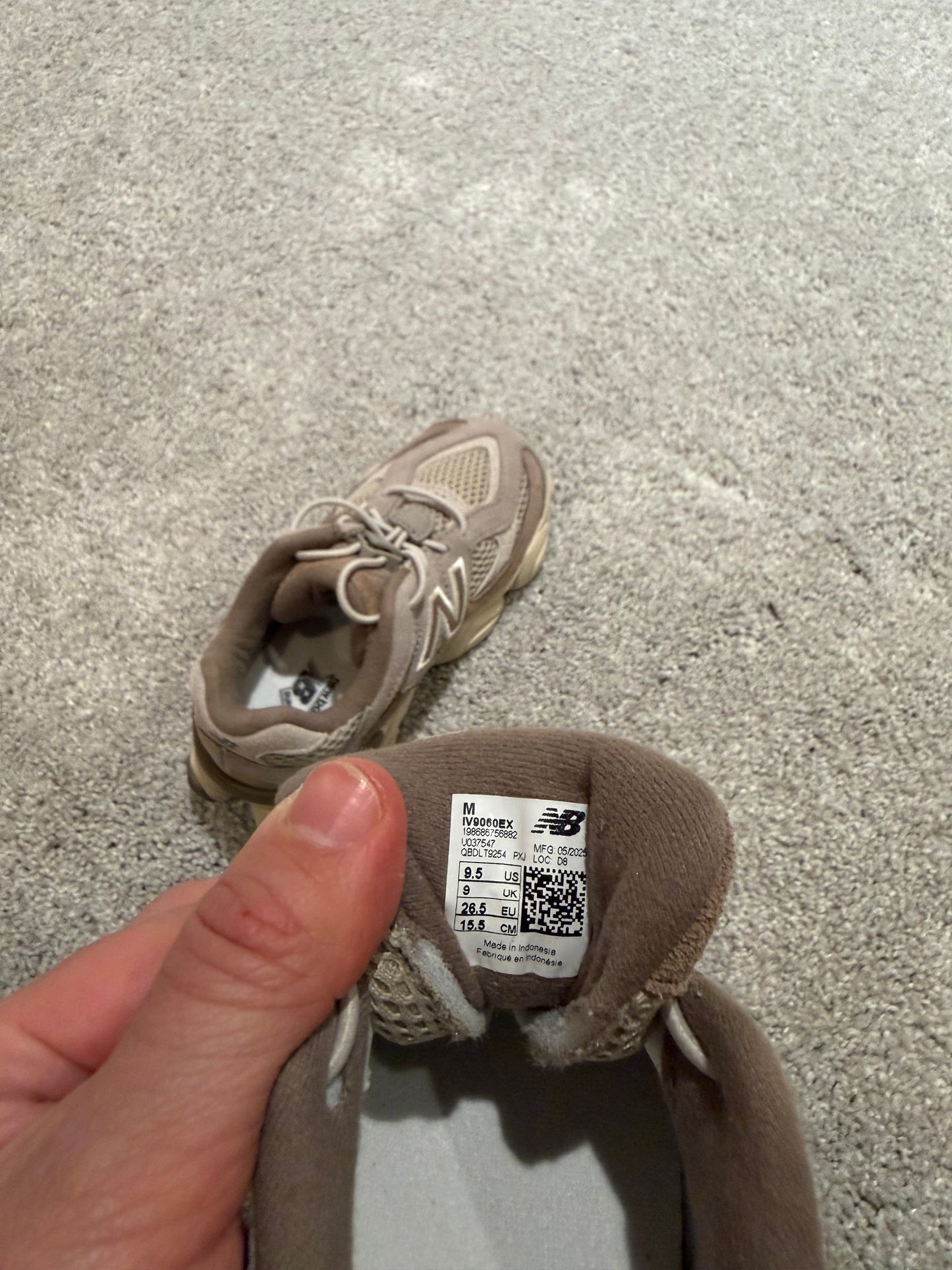 New Balance 9060 Bungee Shoes Toddler Size 9.5
