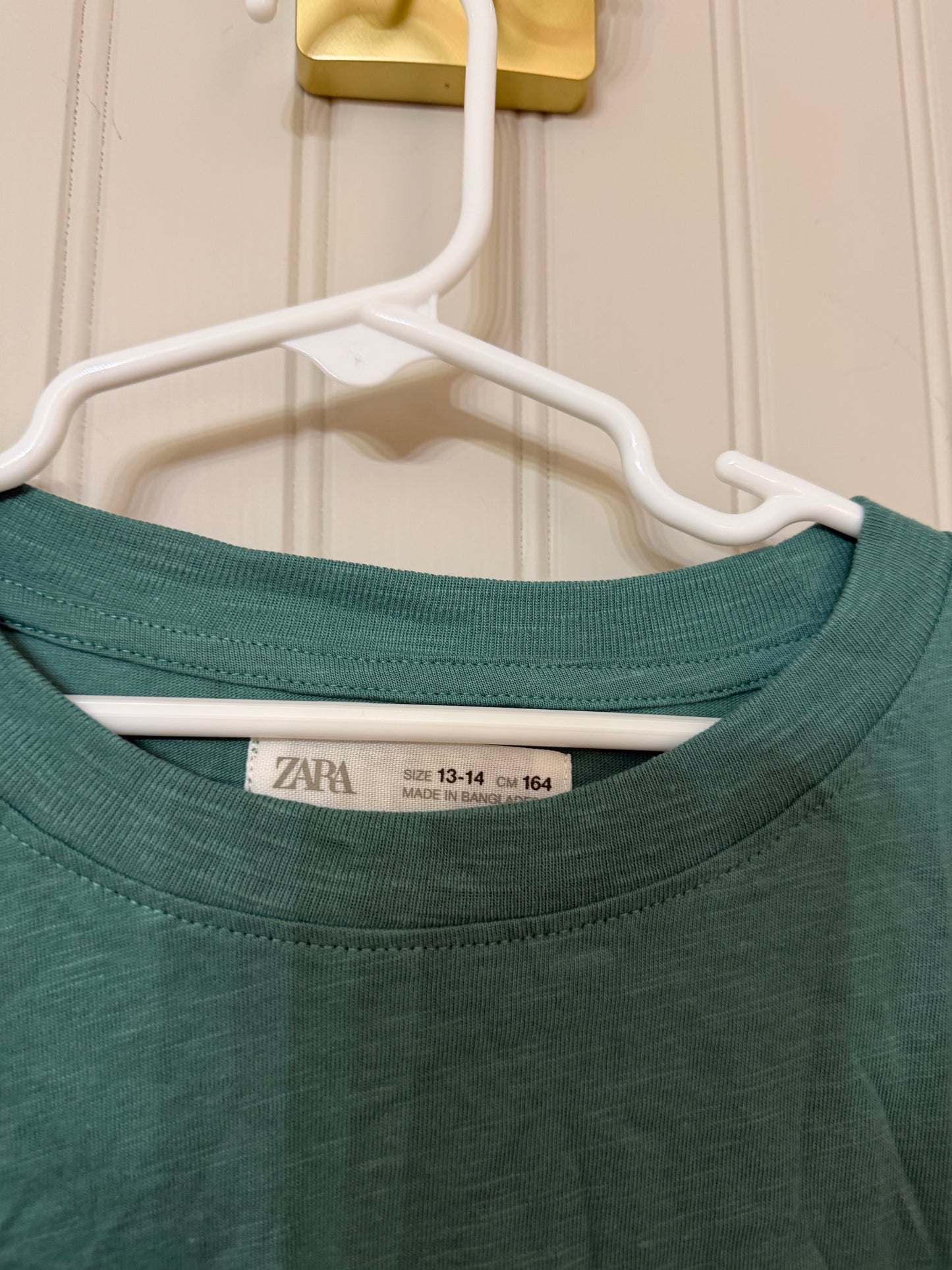 Zara Tee Youth Size 13-14 Years Teal