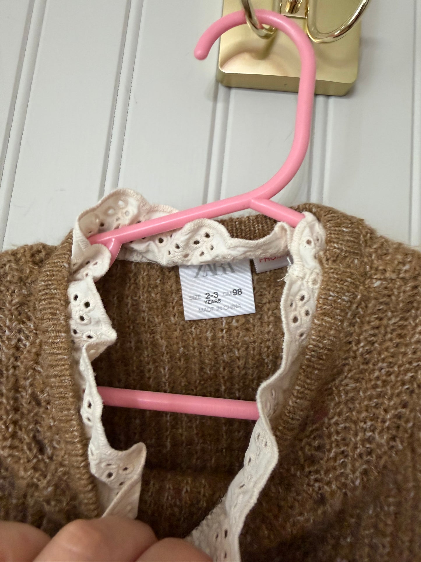 Zara Layered Sweater Top Toddler Size 2-3 Years