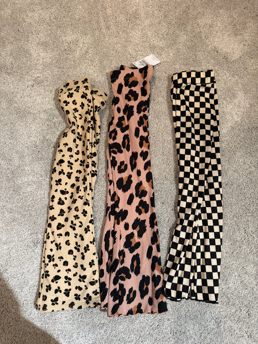 Bundle of 3 Flare Print Pants Girl’s Size 5