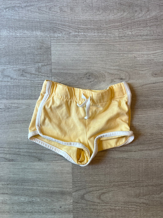 OshKosh B'gosh Drawstring Shorts Toddler Girl Size 3T Pastel Yellow