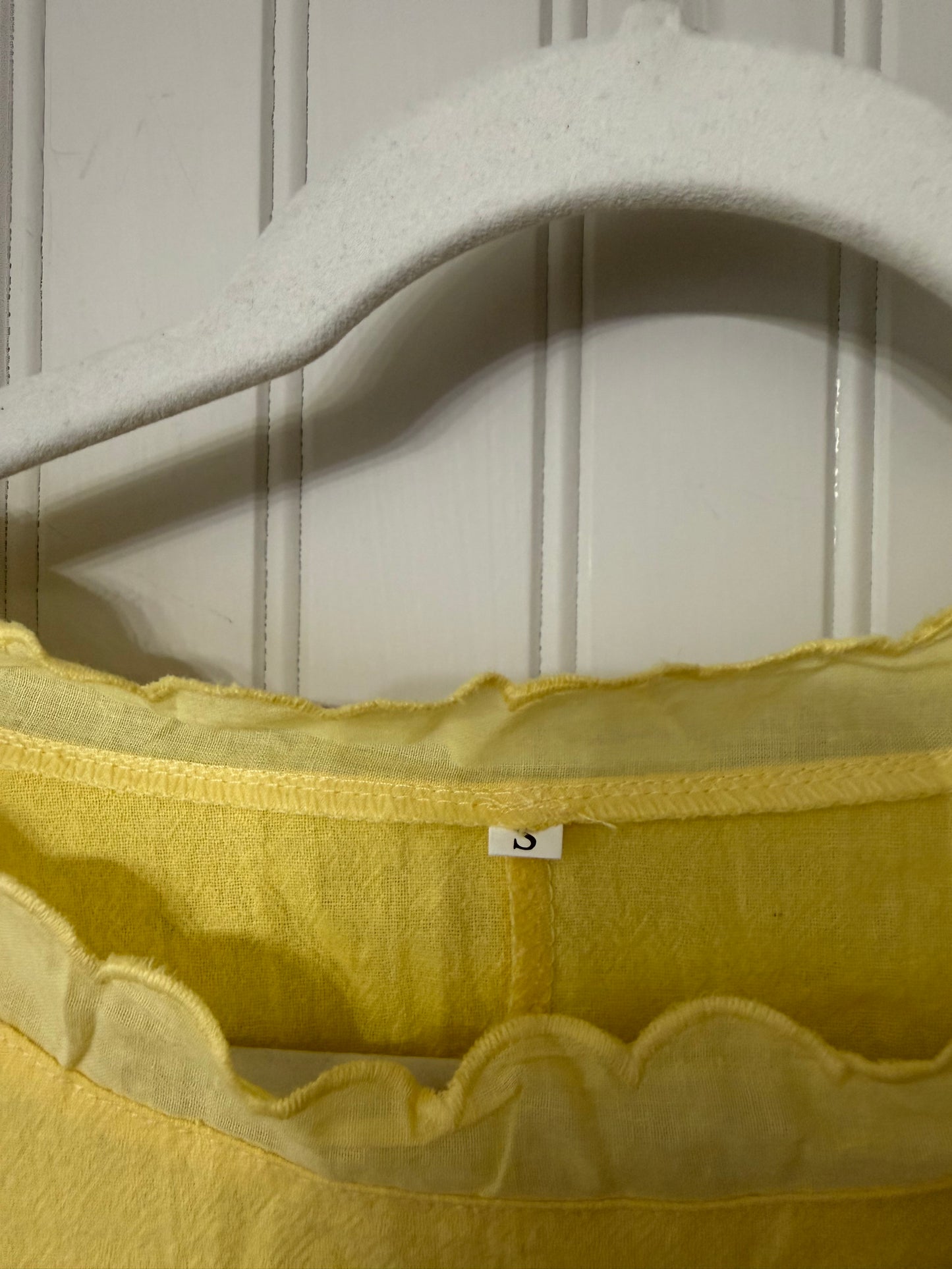 Dress w Ruffles Women’s Small Yellow