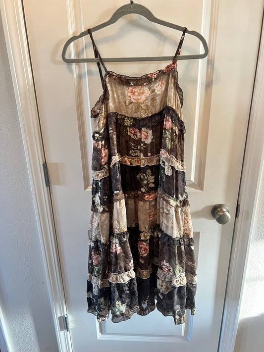 Storia Floral Tiered Summer Dress Women’s Small NWT