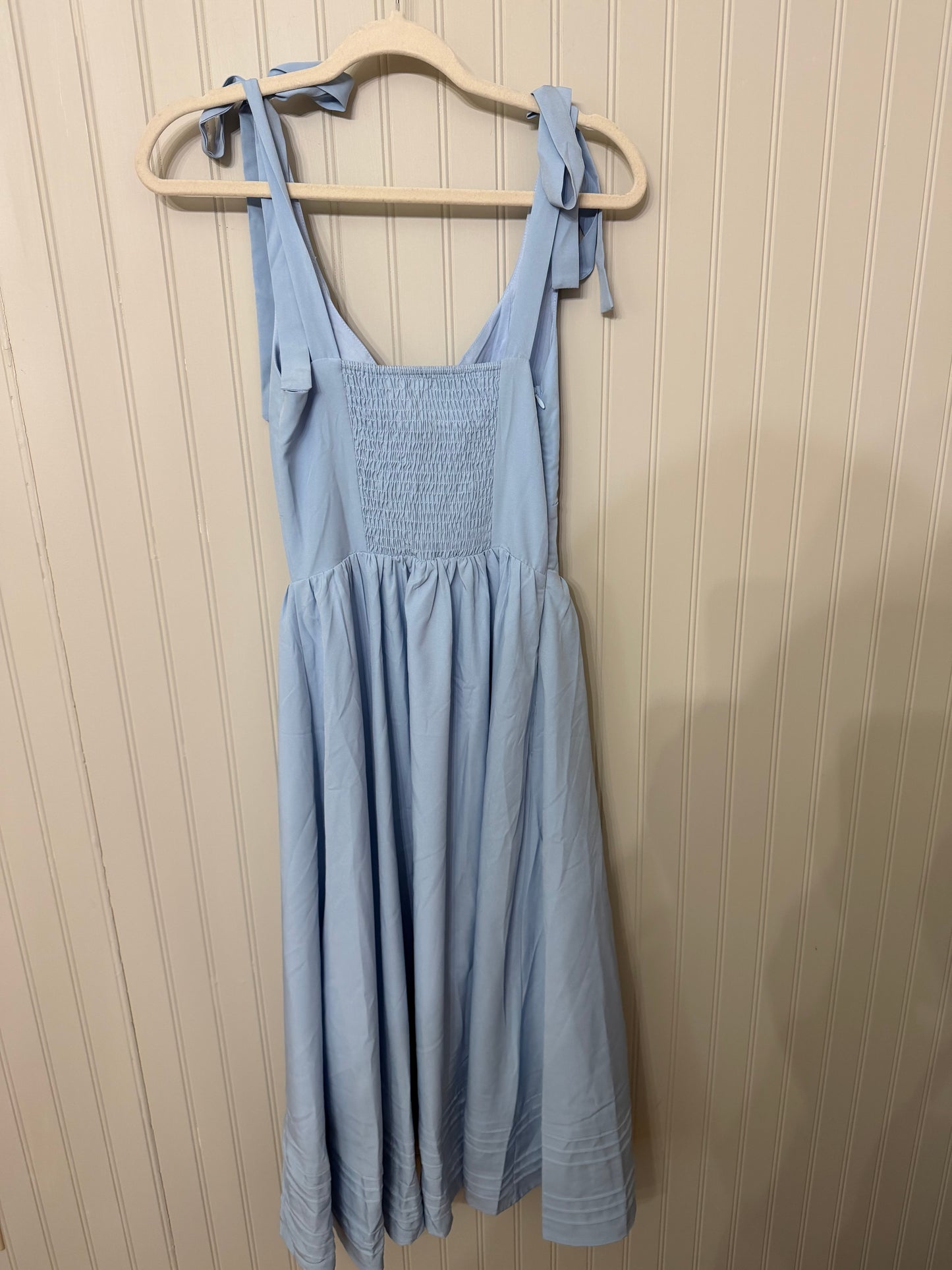 Corset Midi Dress Women’s XS Pastel Blue NWT
