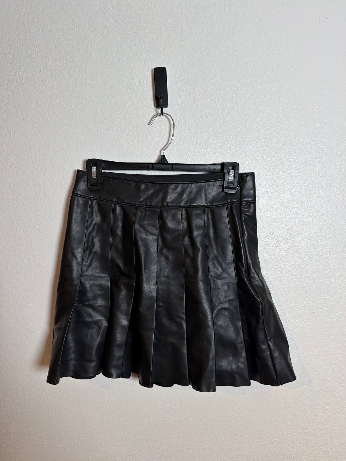 Abercrombie Black Leather Skirt Size Small
