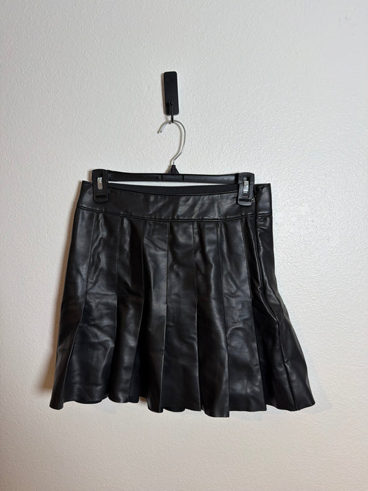 Abercrombie Black Leather Skirt Size Small