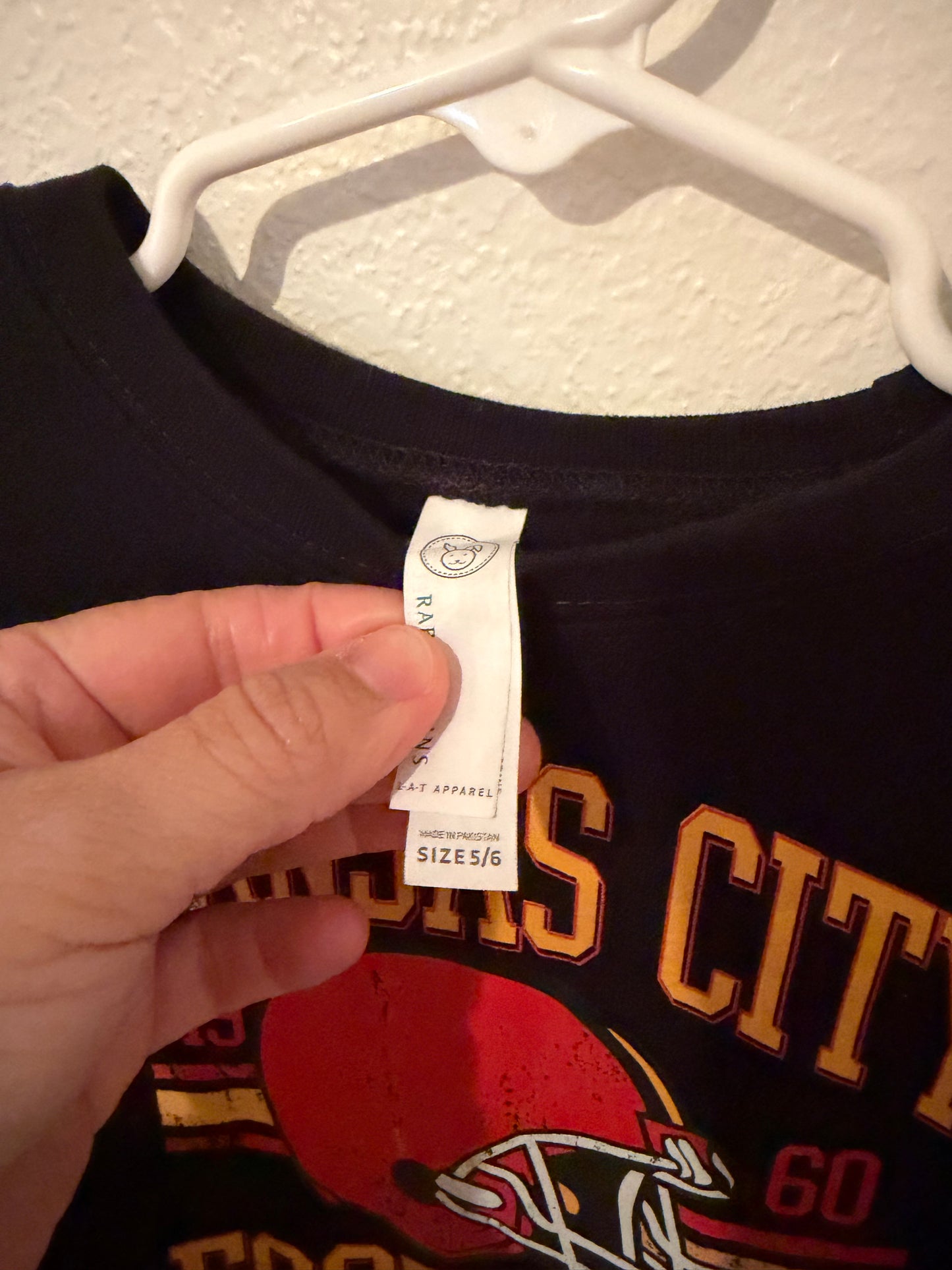 Kansas City Football Sweatshirt Girl’s Size 5/6