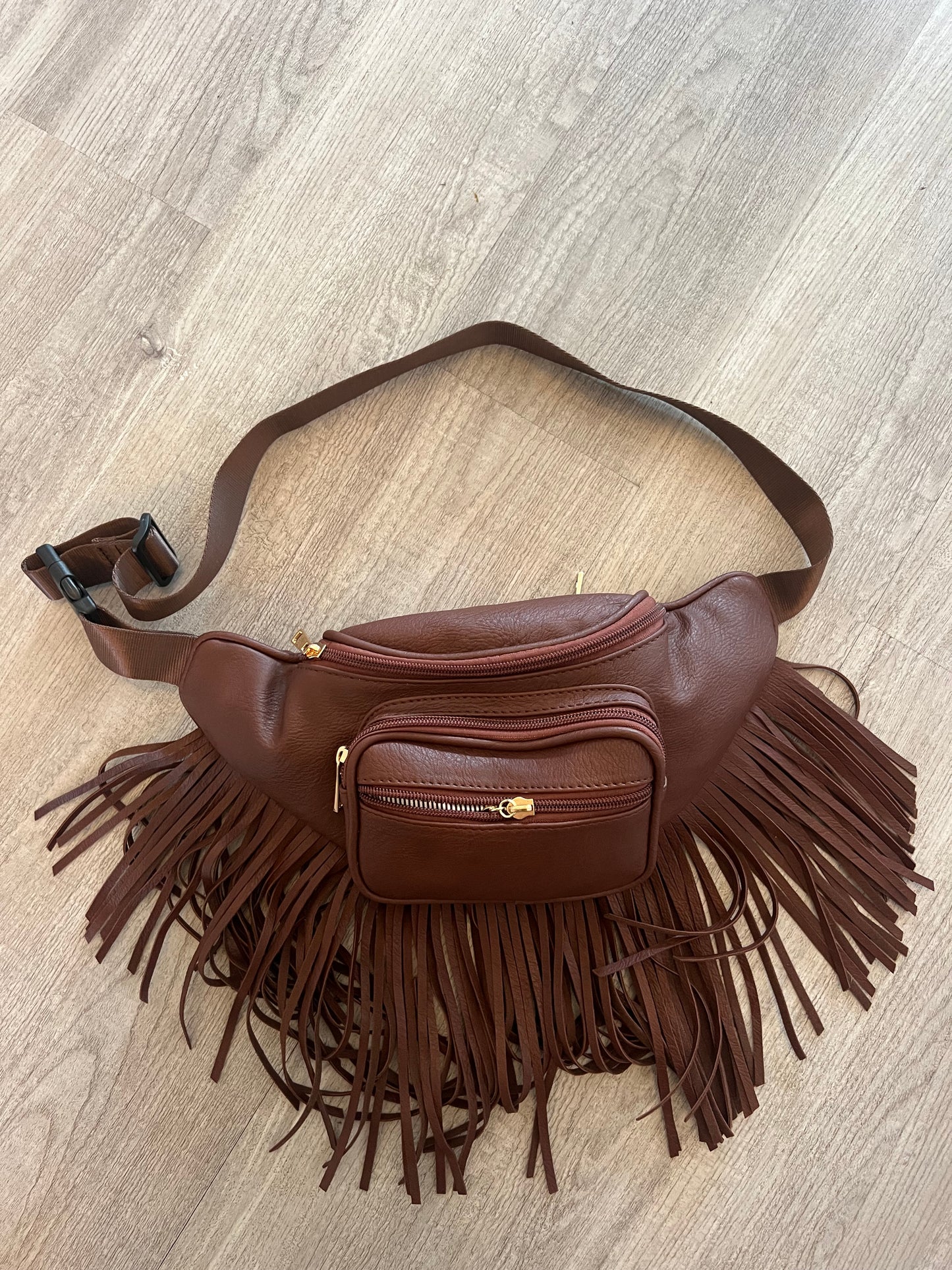 Brown Fringe Purse