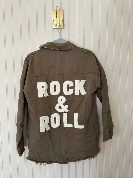 Rock & Roll Button Down Shirt Women’s Small