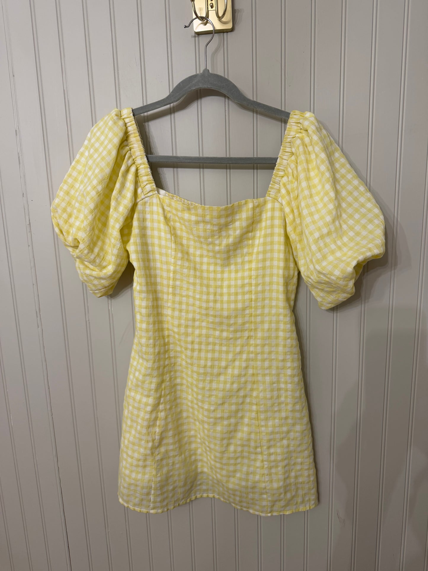 Mable Yellow Gingham Dress Size Small