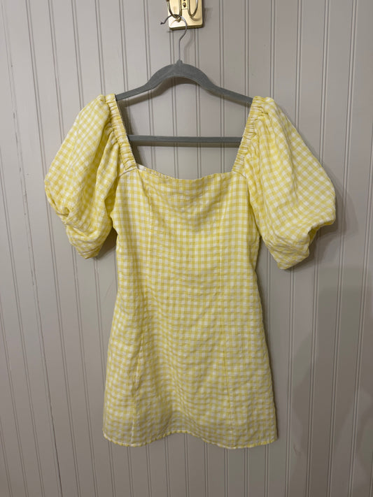 Mable Yellow Gingham Dress Size Small