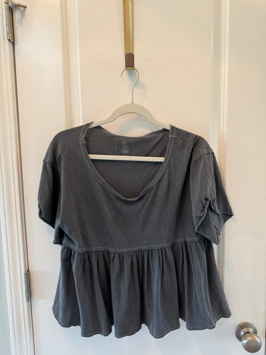 Free People Gray Top Size XS