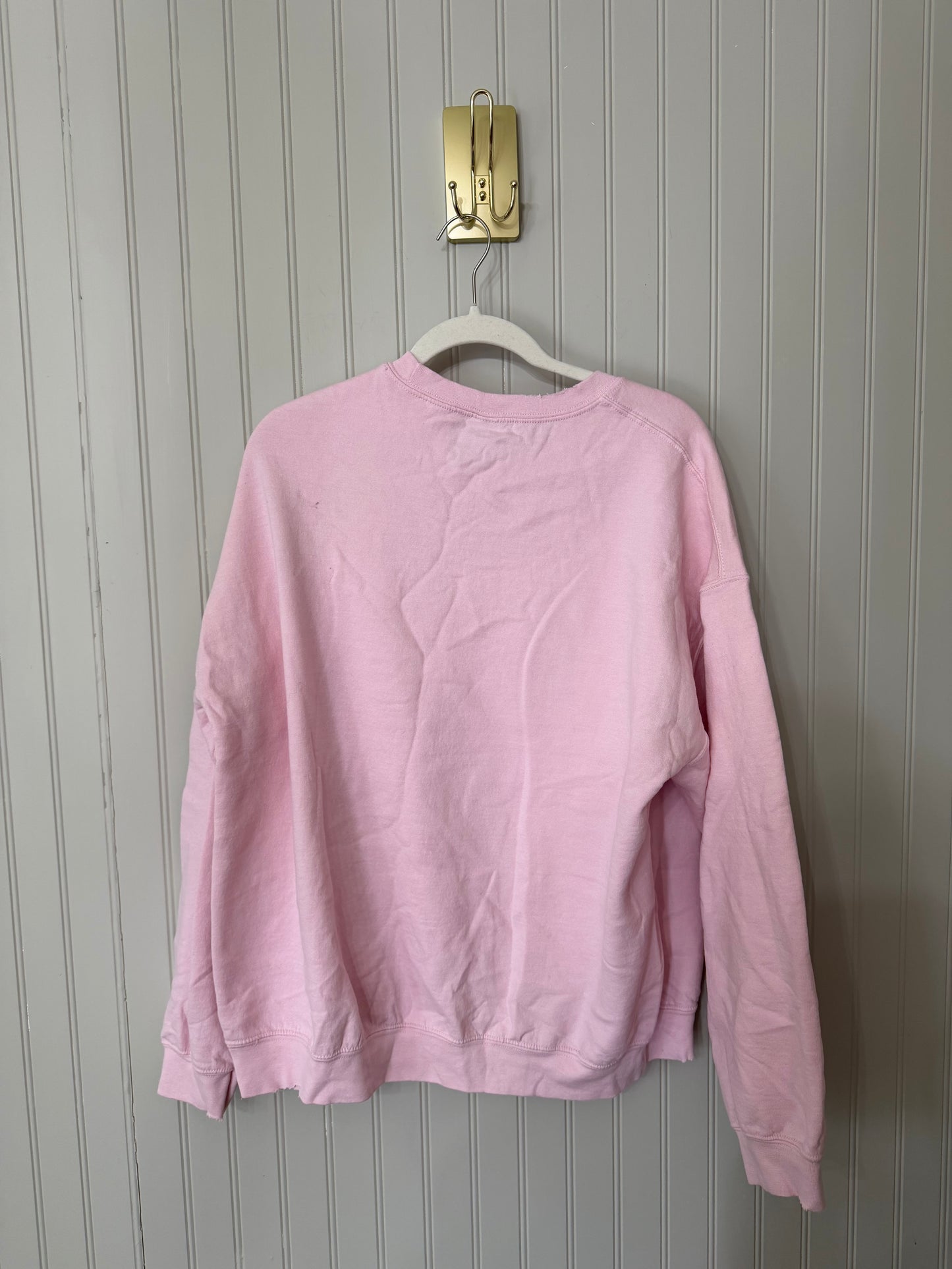 Livy Lu Rolling Stones Floral Lick Sweatshirt Women’s Large Pink