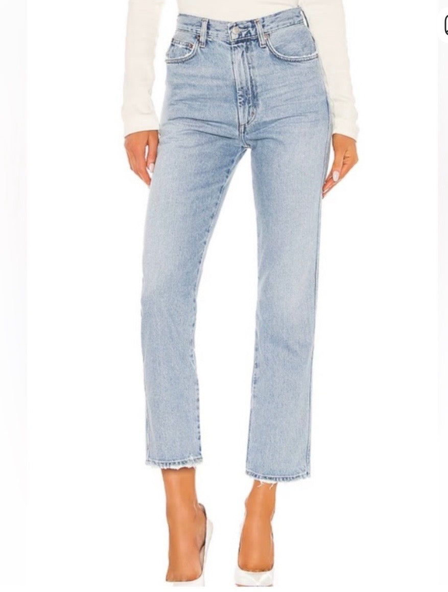 Agolde Pinch Waist High Rise Kick Jeans Women’s Size 23 NWT