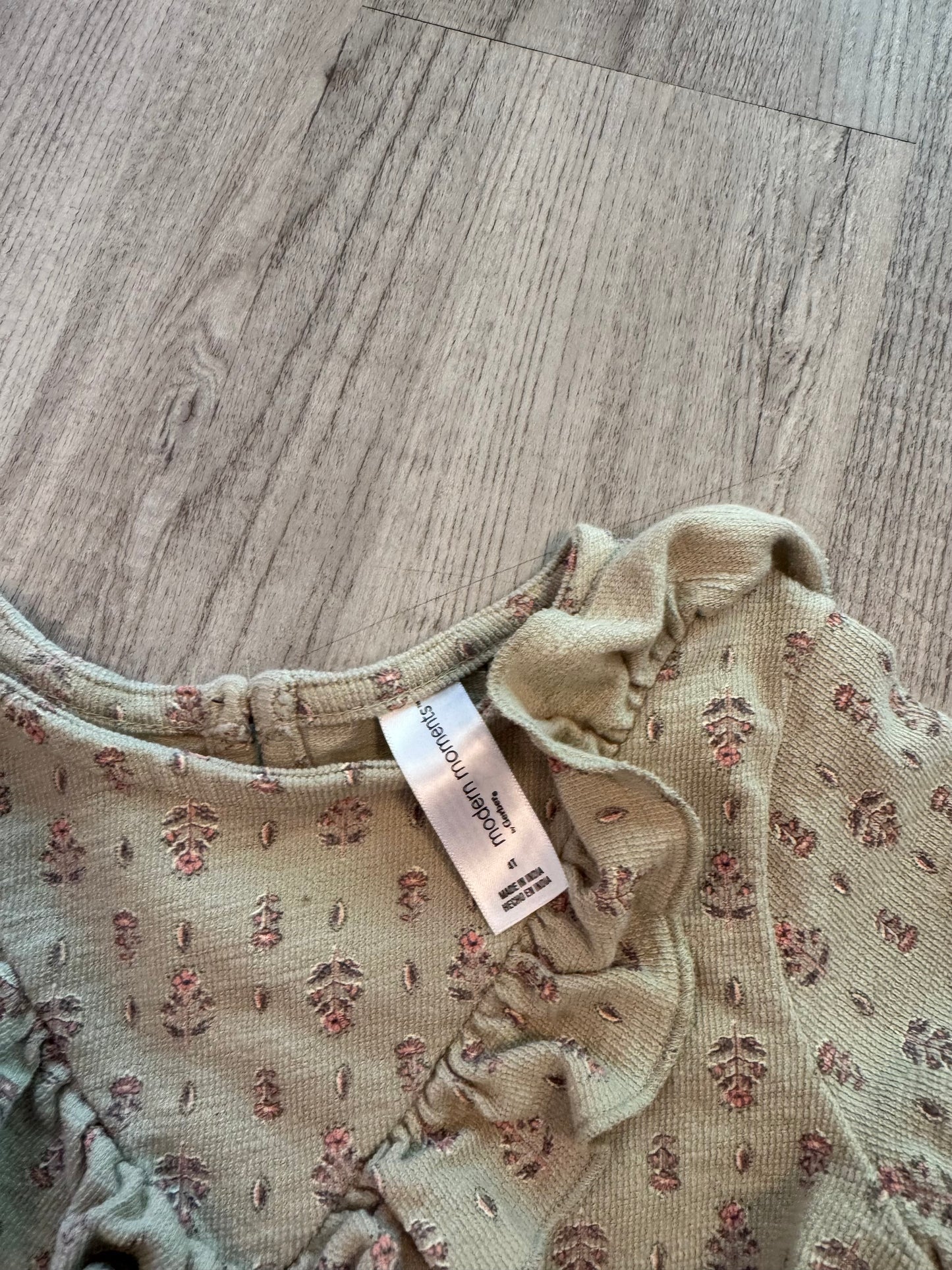 Modern Moments Green Floral Matching Set Toddler Size 4T