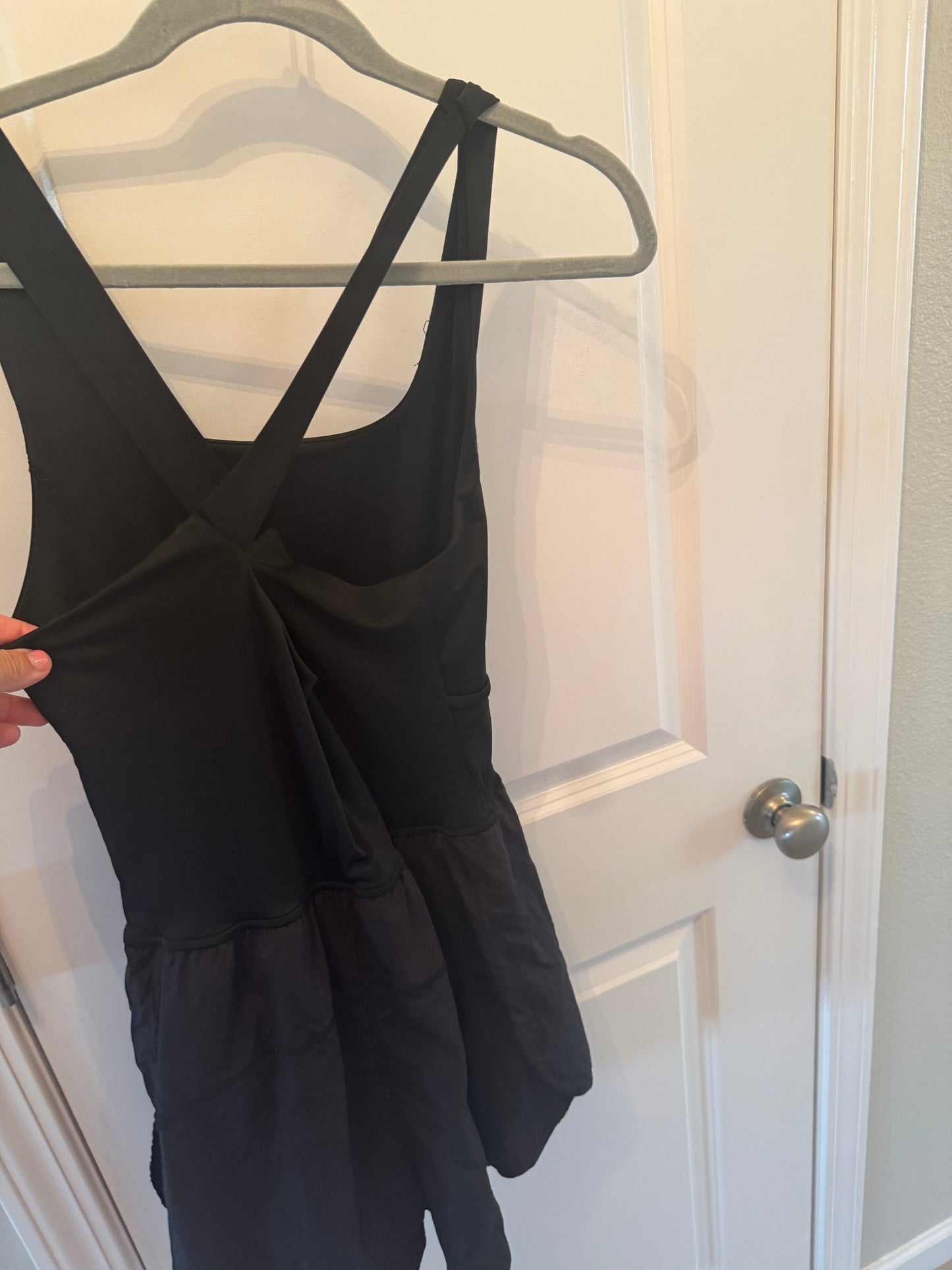 Women’s Black Athletic Romper Size Large