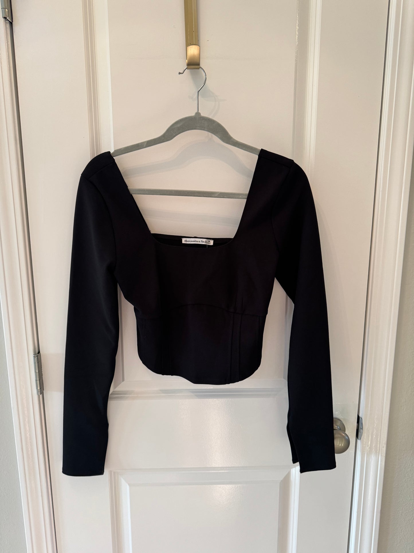 Abercrombie & Fitch Corset Top Women’s Medium Black NWT