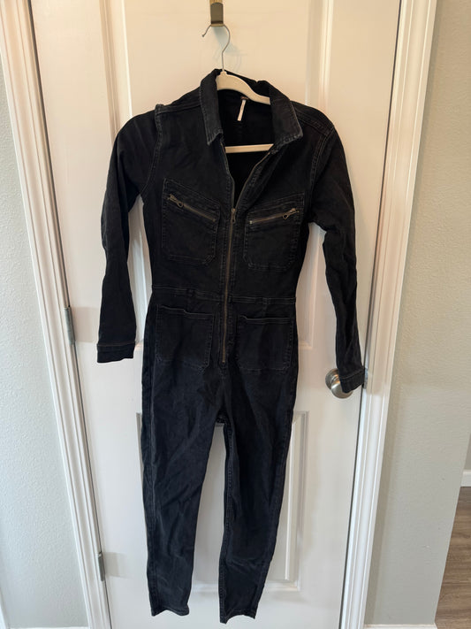 Free People Lennox Denim Jumpsuit Women’s Small