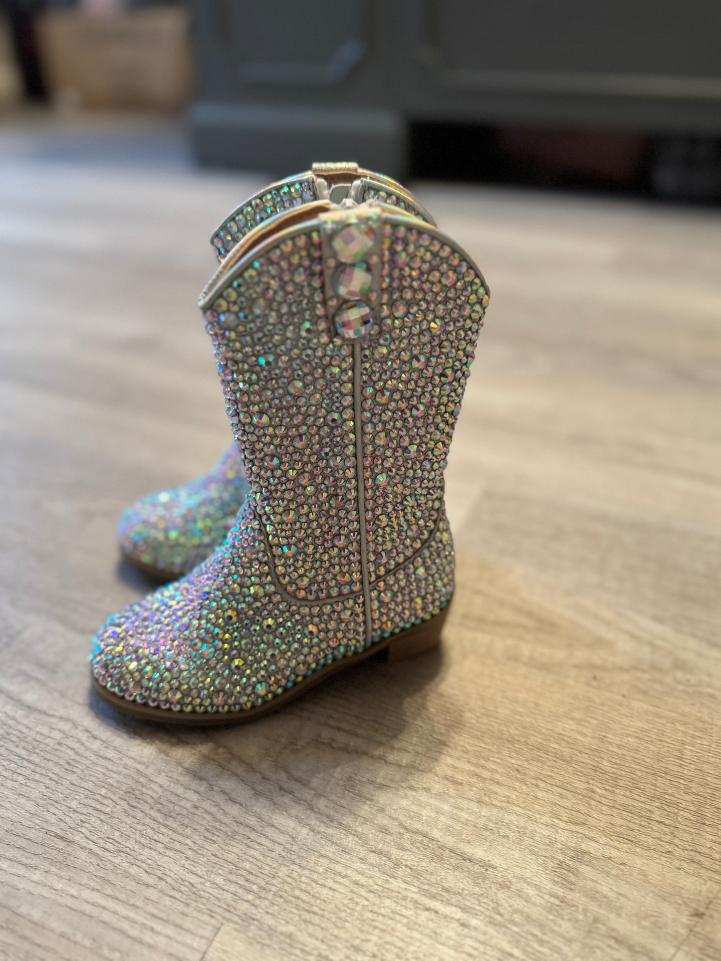 Lola + The Boys Crystal Cowgirl Boots Toddler Size 9.5c (EU 26) NWT