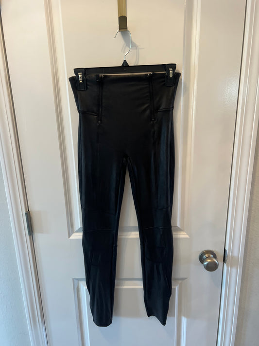 Spanx Faux Leather Leggings Women’s Size Medium Black