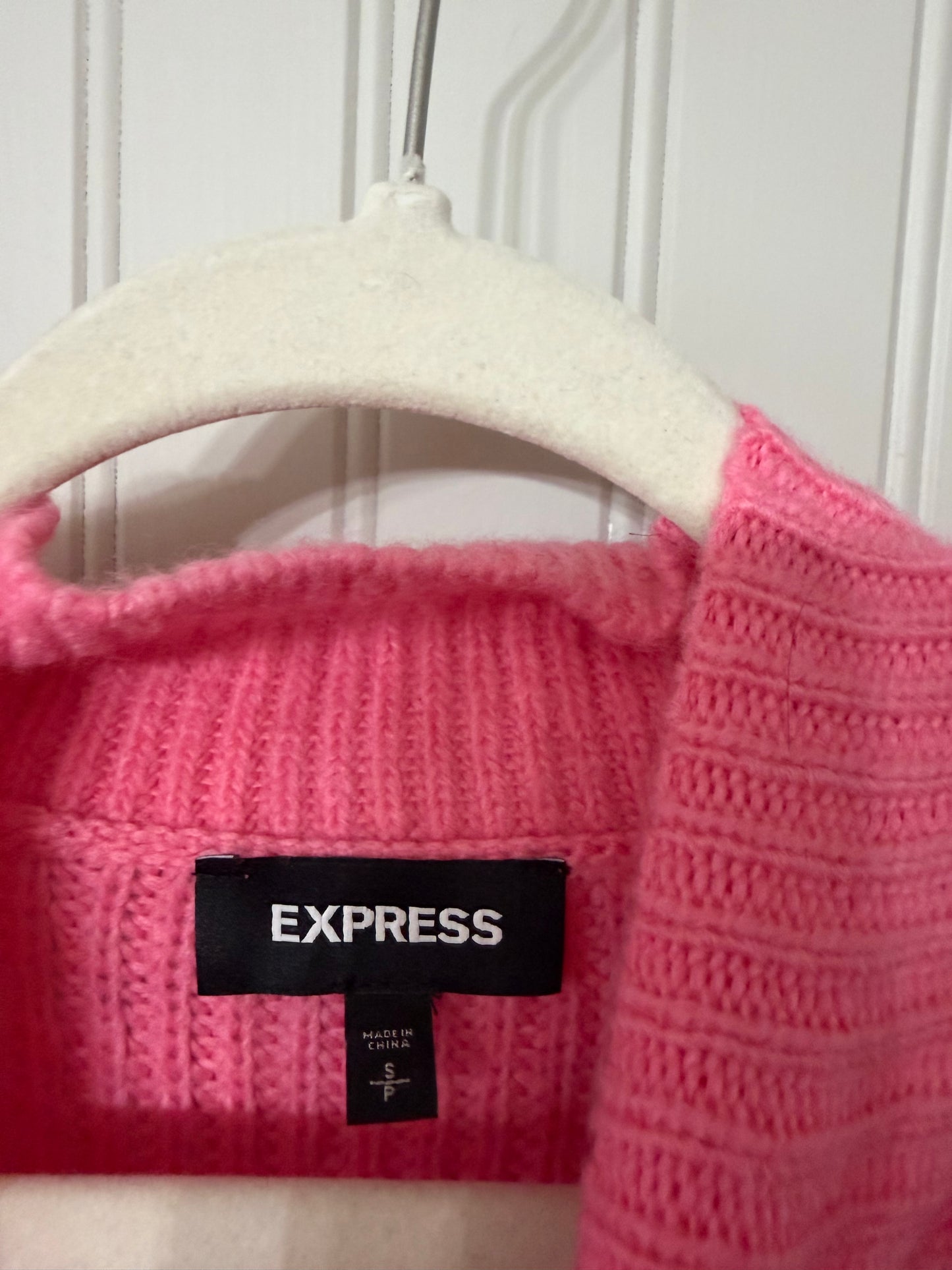 Express Mock Neck Sweater Women’s Small Pink