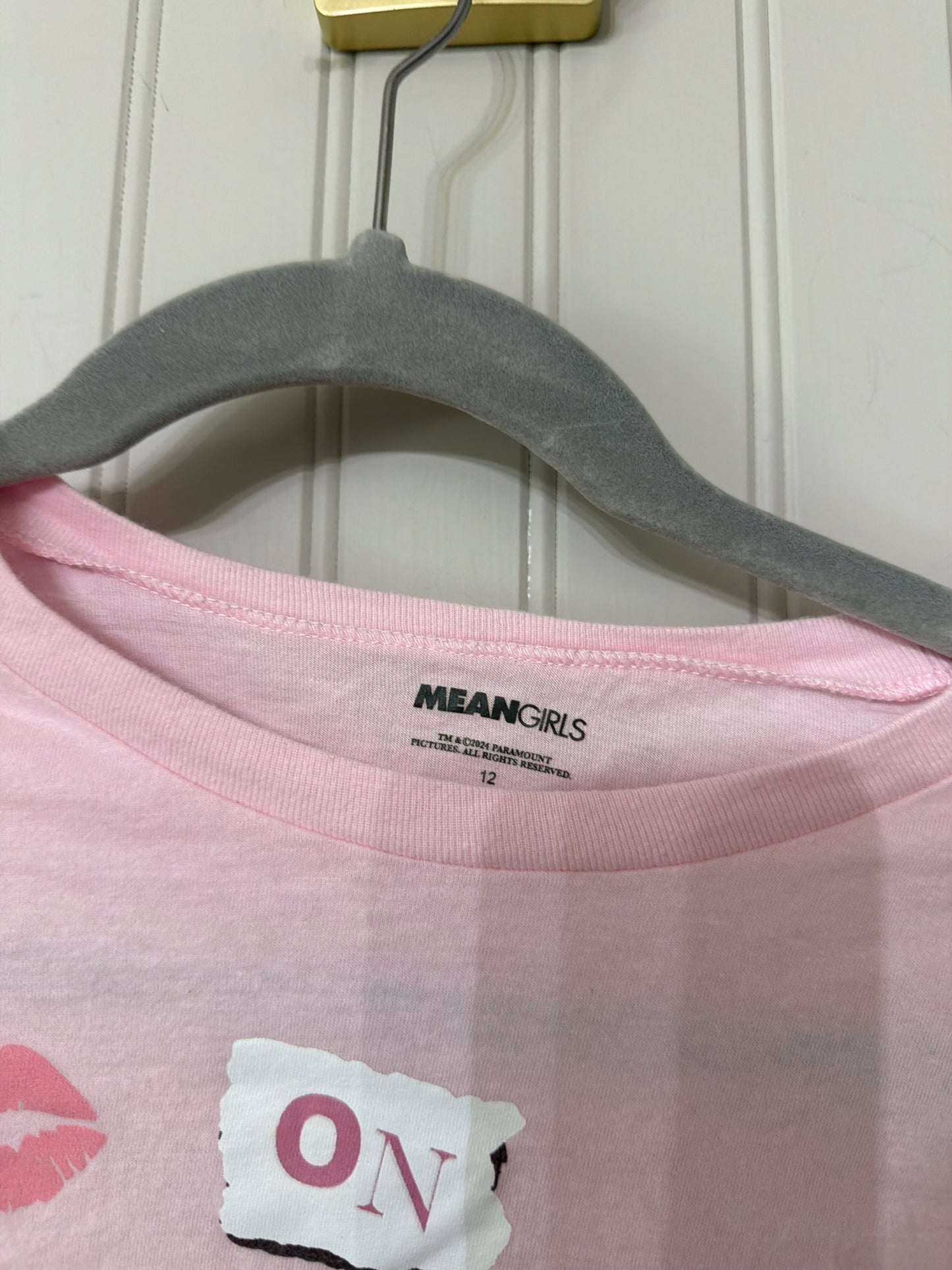Mean Girls Graphic Tee Girl’s Size 12 Pink
