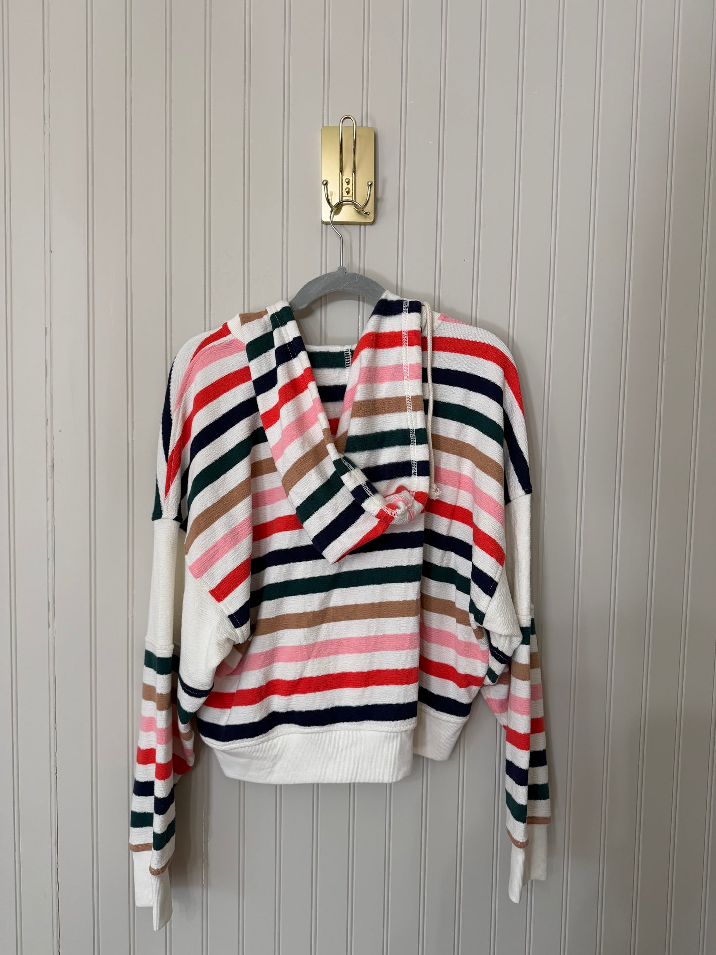 Aerie Restart Stripe Quarter Zip Hoodie Women’s Medium