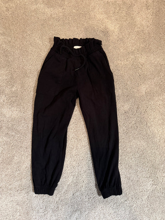 Zara Drawstring Pants Girl’s Size 8 Black
