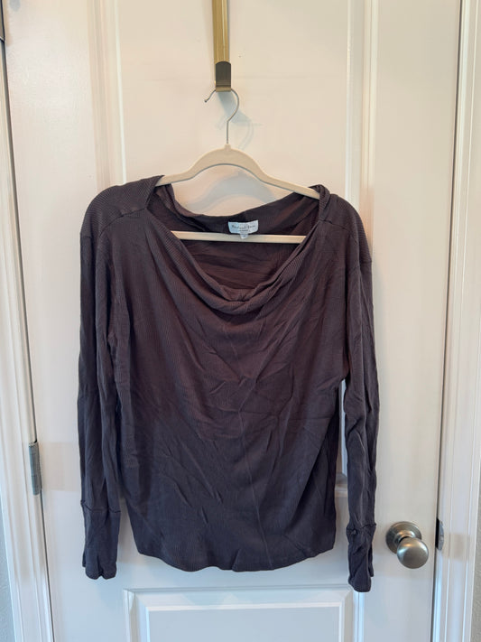 Michael Stars Waffle Knit Top Women’s Small Dark Purple