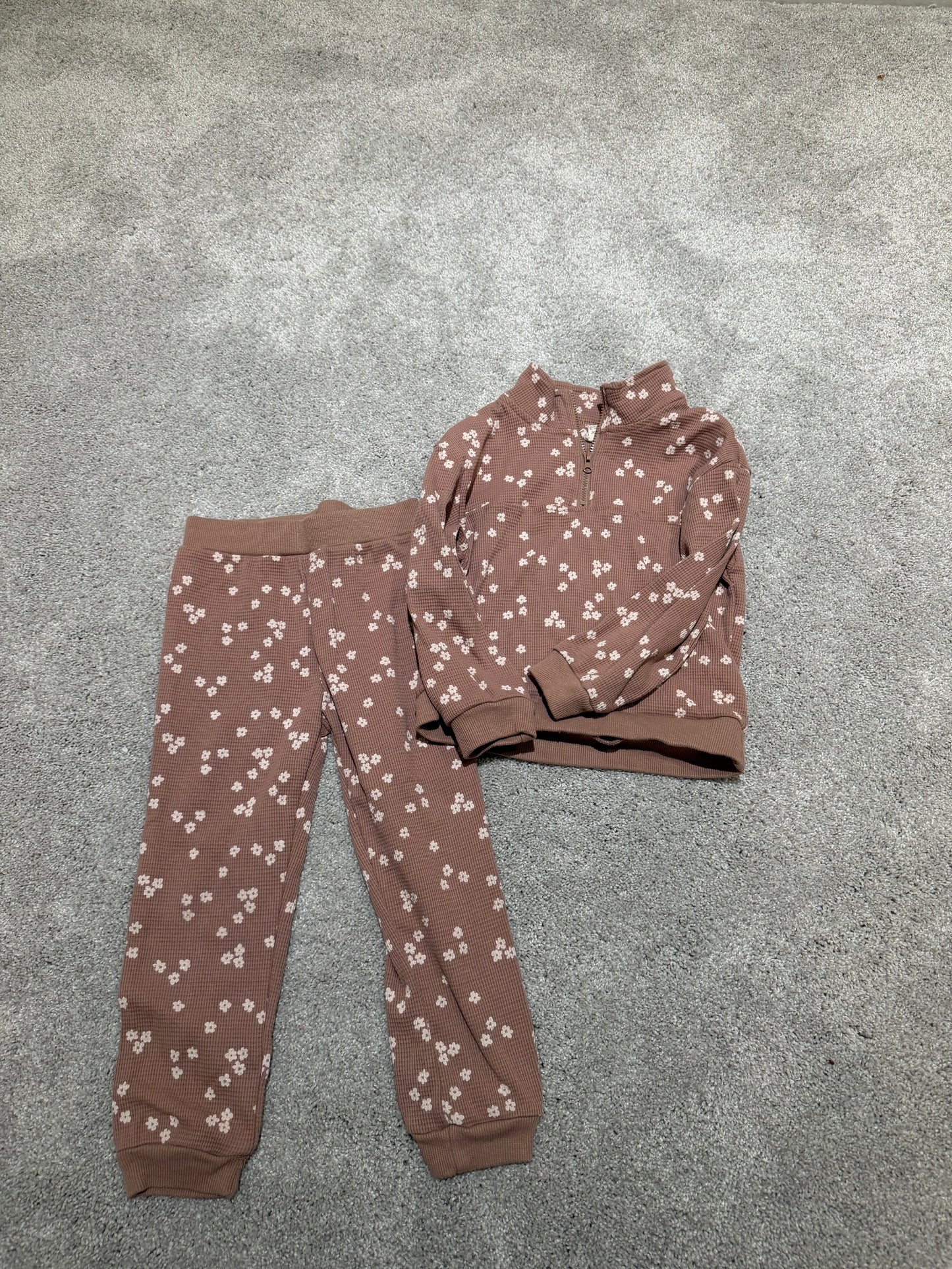 Jessica Simpson Floral Knit Matching Set Toddler Size 4T