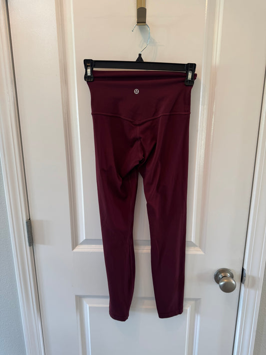 Lululemon Leggings Women’s Size 2 Burgundy