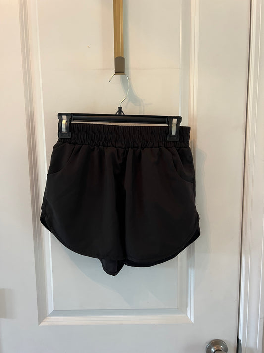 Active Shorts w Elastic Waist Women’s Size Small Black