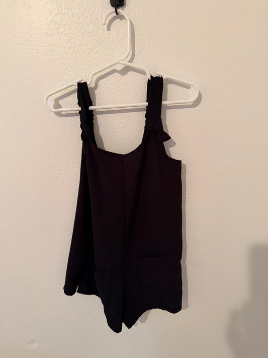 Knit Romper Girl’s Size XS 5/6 Black