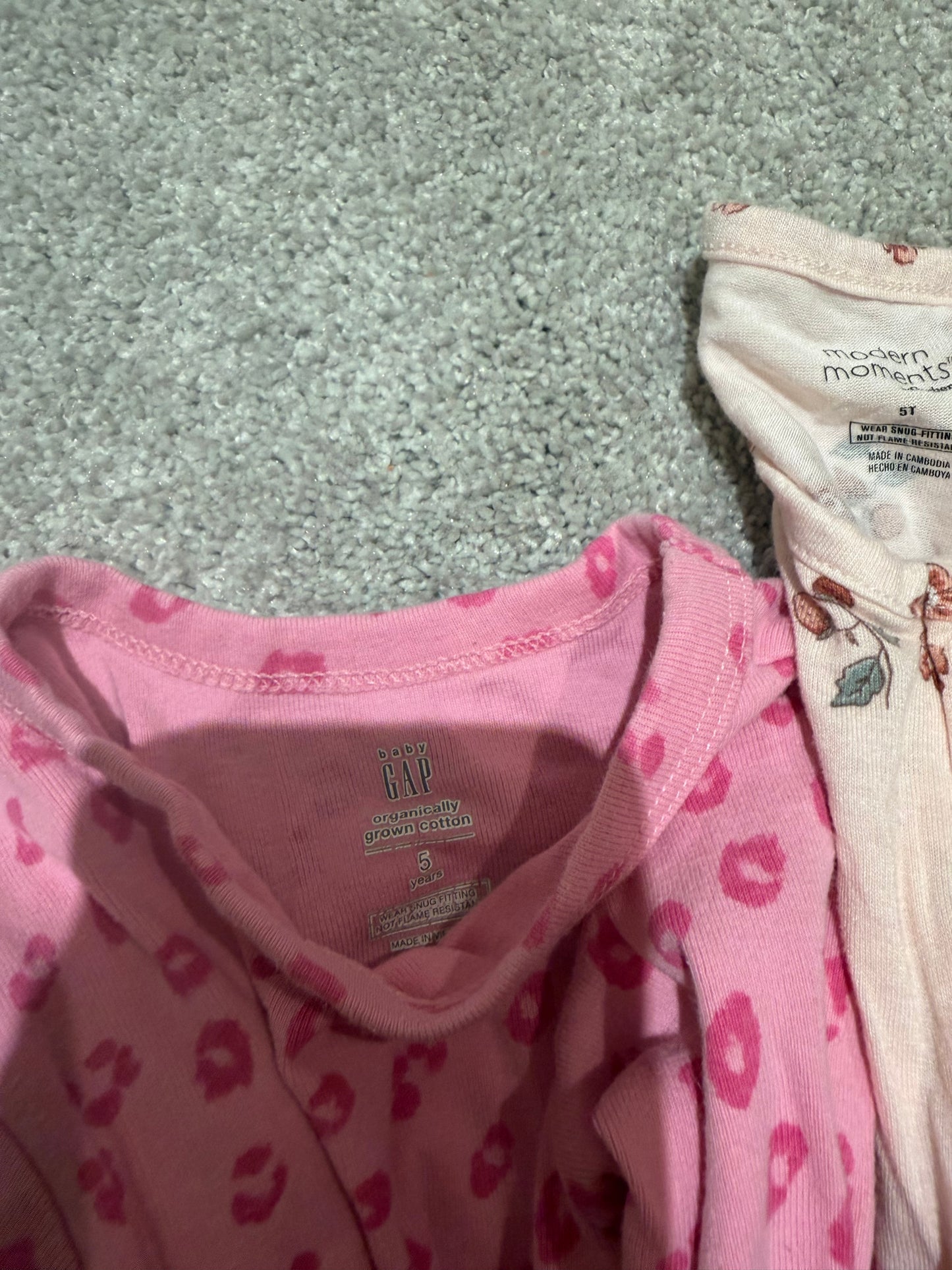 Bundle of 3 Pairs of Pajamas Toddler Size 5T
