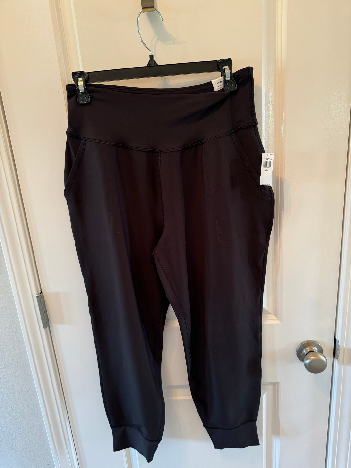 Old Navy Black Joggers Size Large Petite