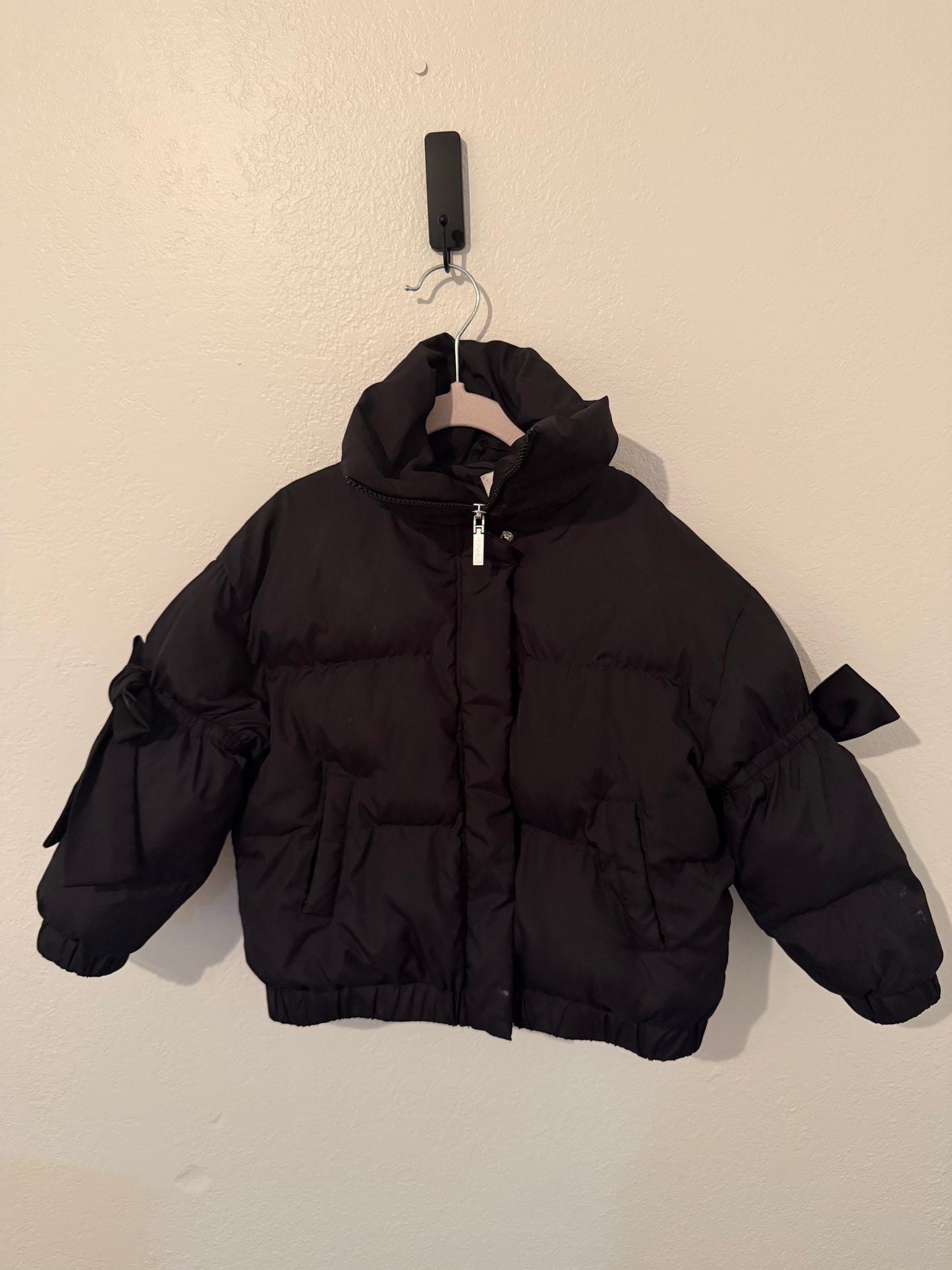 GB Girls Black Puffer Winter Coat Size 5
