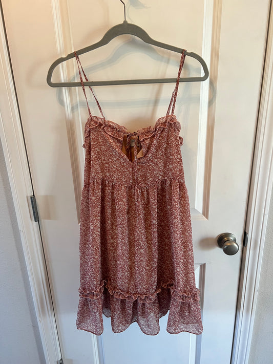 Dress Forum Ditzy Floral Summer Dress Women’s Size Small 4-6 Mauve