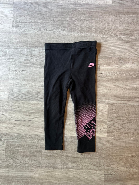 Nike Graphic Leggings Toddler Girl Size 4T Black