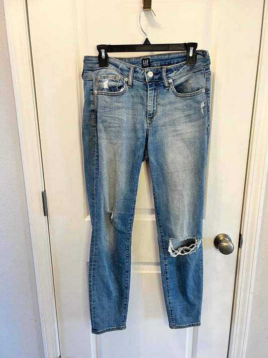 Gap Curvy True Skinny Distressed Jeans Women's Size 29 Reg