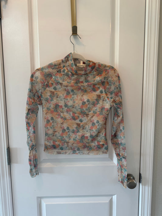 Promesa Floral Sheer Top Women’s Small